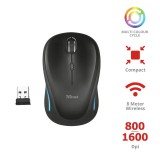 Trust Yvi FX Wireless mouse Black 22333