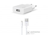 TTEC 2SCS20LB SmartCharger hálózati töltő USB-A csatlakozással, lightning kábellel 2.1A - fehér