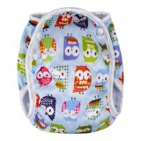 TTOMI T-TOMI Plavky plenkové, modrá sova, vel. S (5-8 kg)