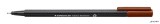 Tűfilc, 0,3 mm, STAEDTLER 'Triplus 334', középbarna