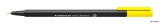 Tűfilc, 0,3 mm, STAEDTLER 'Triplus 334', sárga