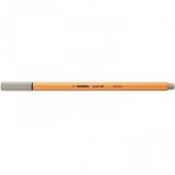 Tűfilc, 0,4 mm, STABILO "Point 88", melegszürke