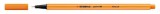 Tűfilc, 0,4 mm, STABILO Point 88, narancssárga (TST88541)