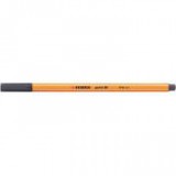 Tűfilc, 0,4 mm, STABILO "Point 88", payne-szürke