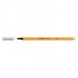 Tűfilc, 0,4 mm, STABILO "Point 88", világos szürke