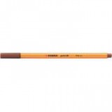 Tűfilc, 0,4 mm, STABILO "Point 88", vörösbarna