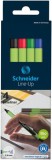 Tűfilc készlet, 0,4 mm, SCHNEIDER 'Line-Up', 4 különböző szín