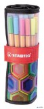 Tűfilc készlet, 0,4 mm, STABILO 'Point 88 ARTY', 25 különböző szín