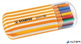 Tűfilc készlet, 0,4 mm, STABILO "Point 88 Zebrui", 20 különböző szín