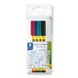 Tűfilc készlet, 0,6 mm, STAEDTLER Noris&reg; 307, 4 különböző szín (TS307C4)