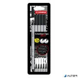 Tűfilc készlet, STABILO "Creative Tips ARTY", fekete, 5 különböző vastagság