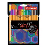 Tûfilc STABILO Point 88 0,4mm Arty 18 darabos