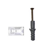 Tükörleszorító műanyag transzparens (tipli+csavar) (3360091)