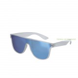 Tükrös napszemüveg, átlátszó keret, UV400