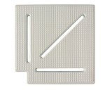 Túlfolyó sarok elem fehér 90° 300mm