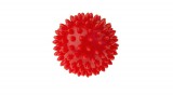 TULLO Tüskés masszírozó labda, átmérő: 6,6 cm, piros - (BPA- és ftalátmentes)