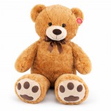 TUMBY Óriás plüss maci 100 cm sötétbarna, puha ölelhető mackó