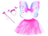Tündérjelmez-Fejpánttal-Varázspálcával-Rózsaszín