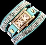 Türkiz karkötős karóra