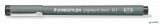 Tusfilc, 0,1 mm, STAEDTLER 'Pigment Liner 308', fekete