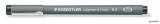 Tusfilc, 0,3 mm, STAEDTLER "Pigment Liner 308", fekete