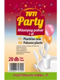 Tuti party műanyag pohár 1dl 20db-os kiszerelésben