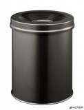 Tűzálló szemetes, fém, kerek, DURABLE 'Safe', fekete