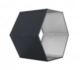Tüzifatároló G21 HEX 53 - 92 x 60 cm, antracit
