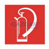 Tűzoltó készülék Utánvilágító tábla, 150x150mm