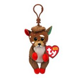 Ty Beanie Bellies JUNO, 8,5 cm - brown reindeer - Clip (3)