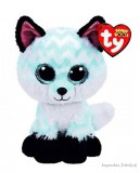 TY Beanie Boos Kék - fehér csillogó szemű róka plüss 15 cm Ty