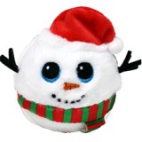 Ty Beanie Bouncers pattogó plüss figura JACK - hóember (3)