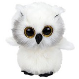 TY BOOS plüss figura AUSTIN, 24 cm - fehér bagoly (1)