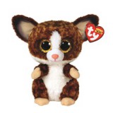 TY BOOS plüss figura BINKY, 24 cm - barna fülesmaki (1)