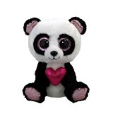TY BOOS plüss figura ESME, 15 cm - panda szívvel (3)