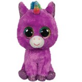 TY BOOS plüss figura ROSETTE, 24 cm - lila unikornis (1)