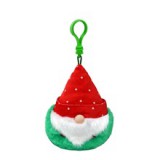 TY BOOS plüss figura TOPSY, Clip 8,5 cm - törpe piros kalappal (3)