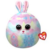 Ty Squishy Beanies párna alakú plüss figura FLOPPITY, 30 cm - színes nyuszi (1)