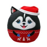 Ty Squishy Beanies párna alakú plüss figura RUDY, 22 cm - fekete kutya (1)