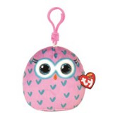 Ty Squishy Beanies plüss figura WINKS, Clip 8,5 cm - bagoly (3)