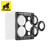 TYPE GORILLA Apple iPhone 14/14 Plus TG Armor Pro 3D Kamera Védő Üvegfólia - Fekete