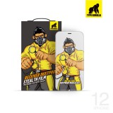 TYPE GORILLA Apple iPhone 14 Pro Max TG Receiver Dustproof 2.5D Silk Full Üvegfólia - Fekete