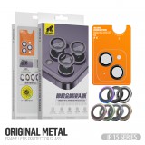 TYPE GORILLA Apple iPhone 15 Pro Max TG Original Metal 3D Kamera Védő Üvegfólia - Fekete
