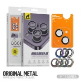 TYPE GORILLA Apple iPhone 15 Pro TG Original Metal 3D Kamera Védő Üvegfólia - Kék