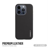 TYPE GORILLA Apple iPhone 15 Pro TG Premium Leather Magsafe Hátlap - Fekete