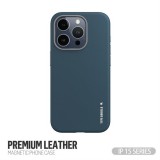 TYPE GORILLA Apple iPhone 15 Pro TG Premium Leather Magsafe Hátlap - Kék