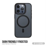 TYPE GORILLA Apple iPhone 15 TG Skin Friendly Drop Magsafe Hátlap - Fekete