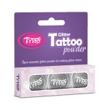 TyToo: Ezüst színű csillámpor szett 3x2,5ml