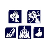 TYTOO Hercegnős 2 csillámtetoválás sablon szett 5db-os