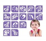 TYTOO Lovak és Unikornisok sablon szett - 15 db-os